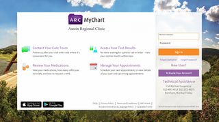 
                            4. MyChart - Login Page - Austin Regional Clinic