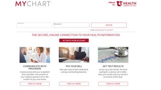 
                            5. MyChart - Login Page - University of Utah