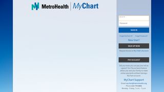 
                            2. MyChart - MetroHealth - Cleveland, OH - Login Page