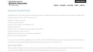 
                            6. MyChart Patient Portal ... - AnMed Health Pediatric Associates