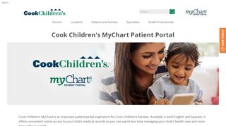 
                            9. MyChart Patient Portal | Cook Children's