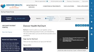 
                            1. MyChart Patient Portal | Denver Health