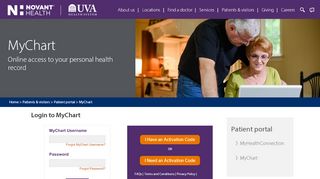 
                            5. MyChart | Patient Portal | Novant Health UVA Health System