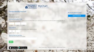 
                            2. MyChart - Signup Page - University of Virginia