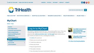 
                            1. MyChart | TriHealth