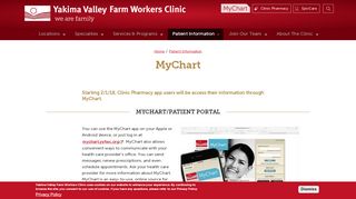 
                            3. MyChart | Yakima Valley Farm Worker's Clinic