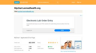 
                            8. Mychart.anmedhealth.org: MyChart - Application Error Page