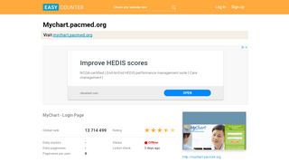 
                            5. Mychart.pacmed.org: MyChart - Login Page - Easy Counter