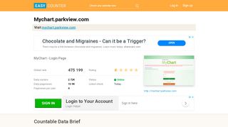 
                            3. Mychart.parkview.com: MyChart - Login Page - Easy Counter