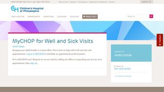 
                            4. MyCHOP for Well and Sick Visits | Children's Hospital of ...