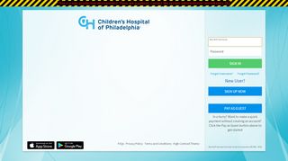 
                            8. MyCHOP - Login Page - Children's Hospital of Philadelphia