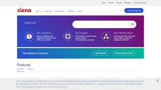 
                            2. my.ciena.com Home - My Ciena Portal
