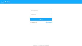 
                            2. MyCloud login