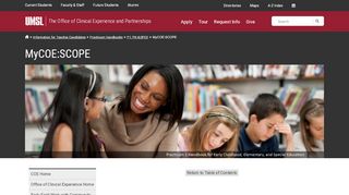 
                            5. MyCOE:SCOPE - UMSL | College of Education - University of Missouri ...