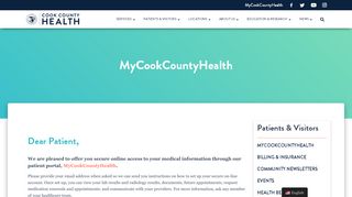 
                            4. MyCookCountyHealth – Cook County Health