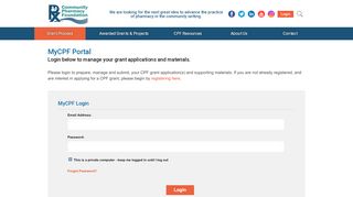 
                            3. MyCPF Login - Community Pharmacy Foundation