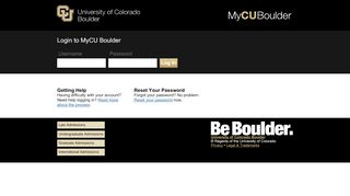 
                            2. MyCUBoulder | University of Colorado at Boulder