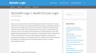
                            1. MyCVSHR Login | MyHR.CVS.com Login - …
