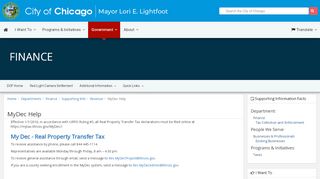 
                            5. MyDec Help - City of Chicago