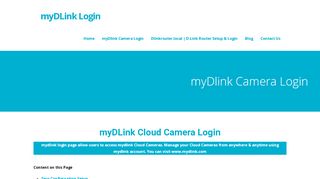 
                            7. myDLink Camera Login - Configure Cloud Cameras | …