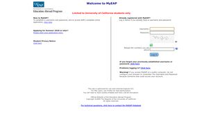 
                            7. MyEAP Student LogIn - myeap.eap.ucop.edu