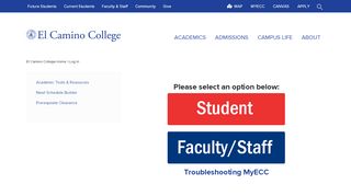 
                            1. MyECC - El Camino College Portal