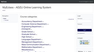 
                            1. MyEclass - ADZU Online Learning System