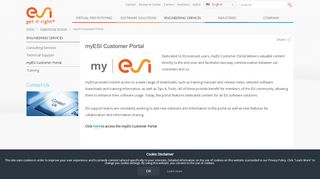 
                            4. myESI Customer Portal | ESI Group