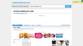 
                            9. myess.kmmgusa.com at WI. Home - KMMG - Website Informer