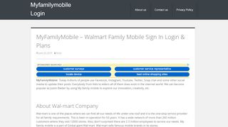 
                            3. MyFamilyMobile - Walmart Family Mobile Sign In Login & Plans