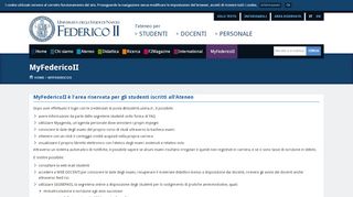 
                            11. MyFederico II - Area riservata agli Studenti | …