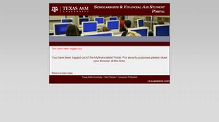 
                            4. MyFinancialAid Portal - Texas A&M University