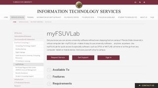 
                            7. myFSUVLab | Information Technology Services - FSU ITS - Florida ...