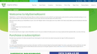 
                            7. MyGameRoom Online Lottery Play | Virginia Lottery