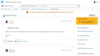 
                            3. Mygophone login - AT&T Community - forums.att.com