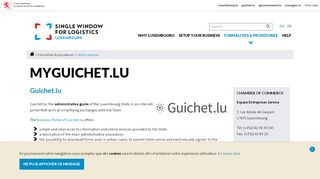 
                            8. MyGuichet.lu — Single Window for Logistics // Luxembourg