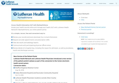 
                            6. MyHealth - Lutheran Health Physicians