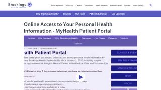 
                            2. MyHealth Patient Portal - Brookings Health System