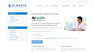 
                            5. MyHealth Patient Portal - St. Mary's Hospital and Health Care System