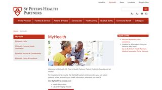 
                            1. MyHealth - St. Peter's Health Partners (for hospital & lab results)