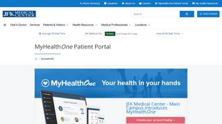 
                            5. MyHealthONE Patient Portal | JFK Medical Center | Atlantis, FL