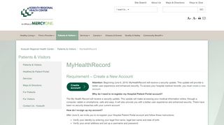 
                            2. MyHealthRecord - Kossuth Regional Health Center