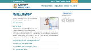 
                            1. MyHealthSMMC - San Mateo County Health