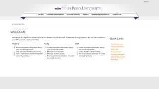 
                            10. My.HighPoint.edu Welcome