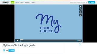 
                            6. MyHomeChoice login guide on Vimeo