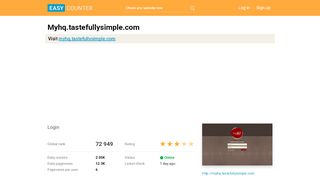 
                            10. Myhq.tastefullysimple.com: Login - Easy Counter