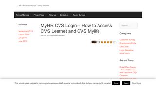 
                            9. MyHR CVS Login – How to Access CVS Learnet and CVS ...