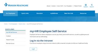 
                            8. my>HR Employee Self-Service | For Employees | Munson Healthcare ...