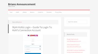 
                            11. MyHr Kohls Login – Guide To Login To Kohl’s Connection Account