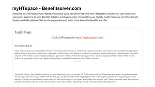 
                            10. myHTspace - Benefitsolver.com: Login Page